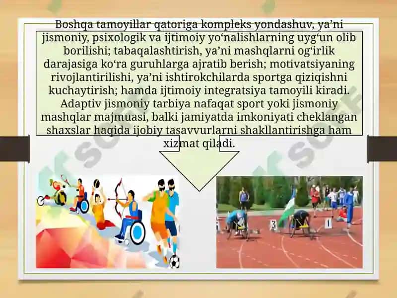 Adaptiv jismoniy tarbiya buyicha urganish usullari 4