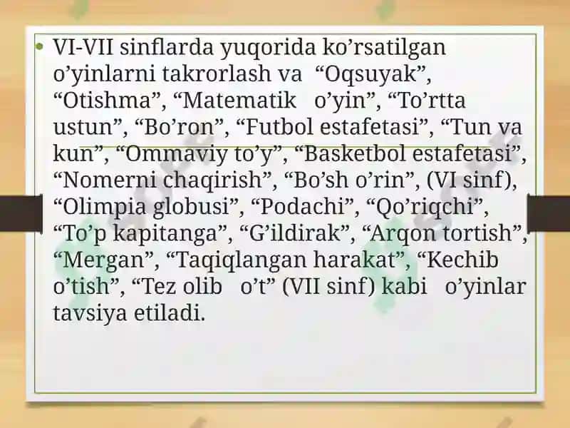 Harakatli O'yinlar 4