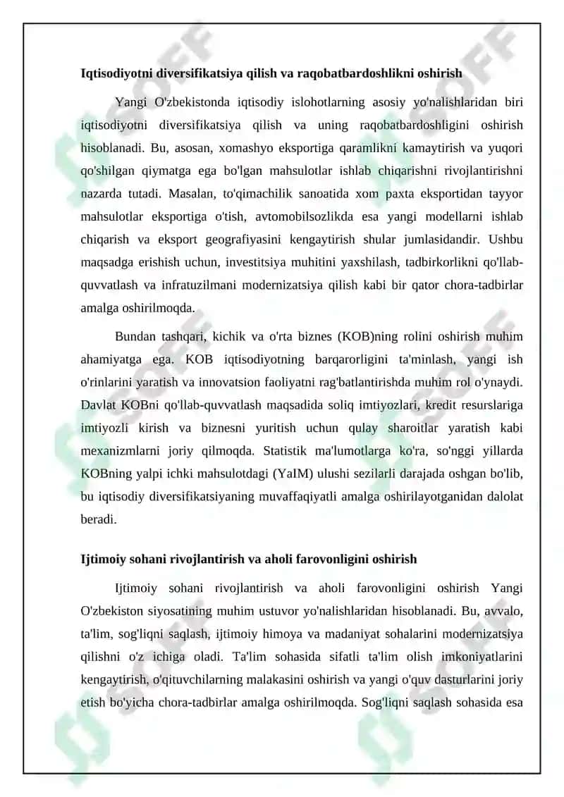 Yangi O’zbekistondagi ijtimoiy-iqtisodiy islohotlar 4