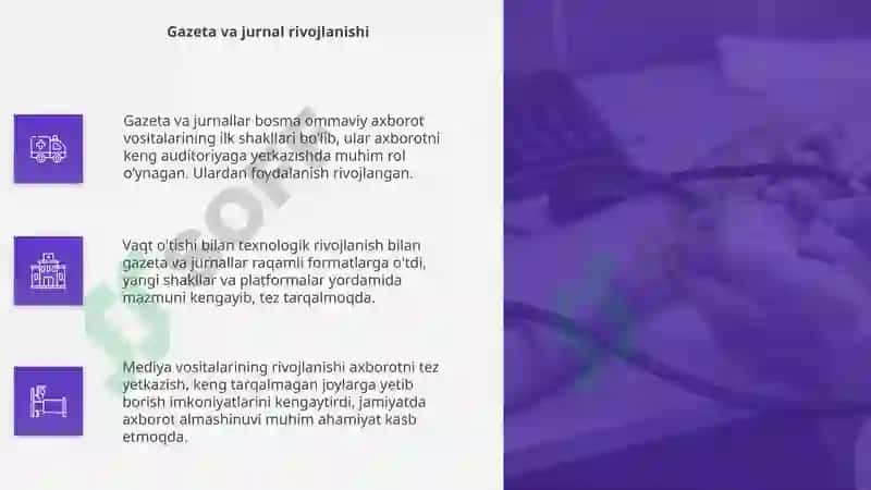 Mediyavositasining rivojlanishi 4