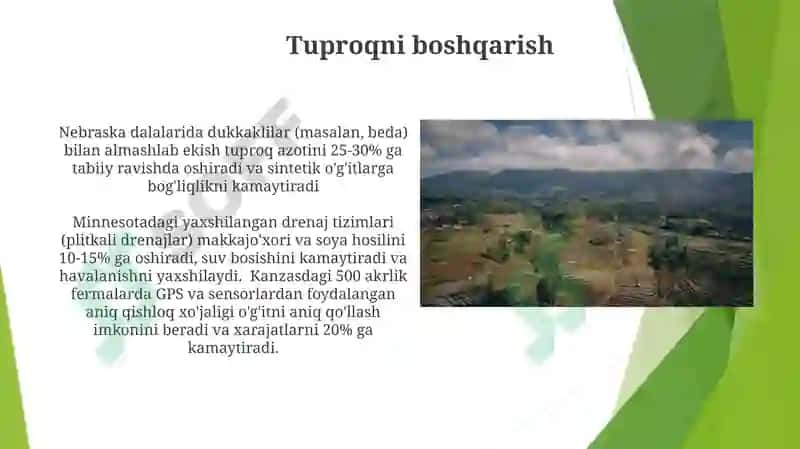 Barqaror dehqonchilik amaliyoti 4
