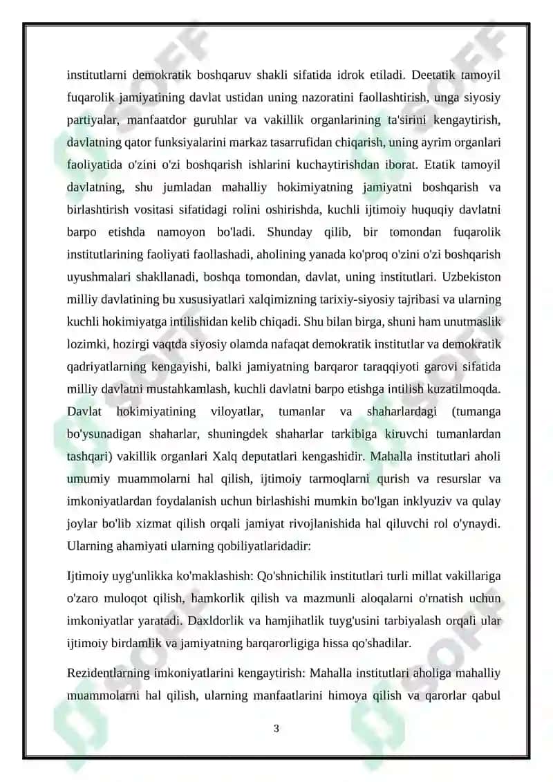 Mahalla institutlarini tashkil etishning xorij davlat tajribasi 4