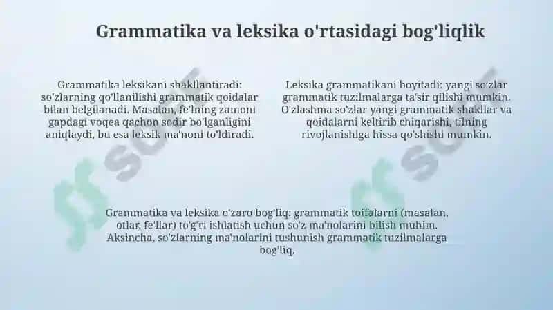 Grammatika va Leksika 4