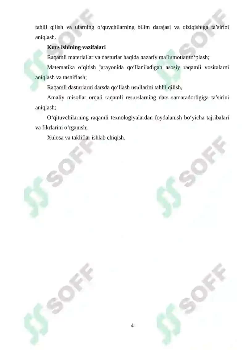 Matematika oʻqitish metodikasi 4