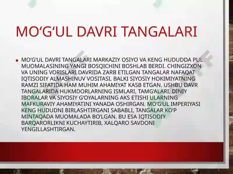 Moʻgʻul davri tangalari 4