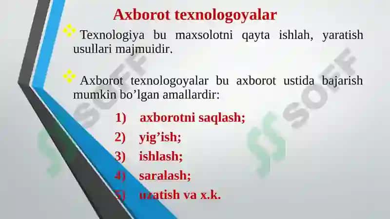 Texnik tizimlarda axborot texnologiyalari 4