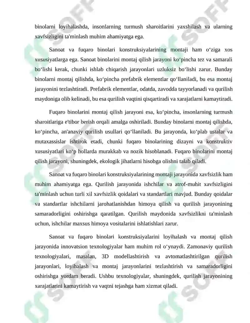 Sanoat va fuqaro binolari konstruksiyalari 4