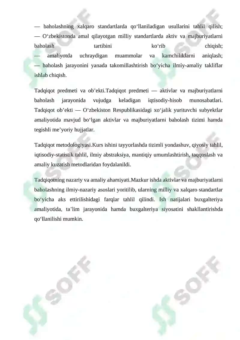 Buxgalteriya hisobida aktivlar va majburiyatlarni baholash 4