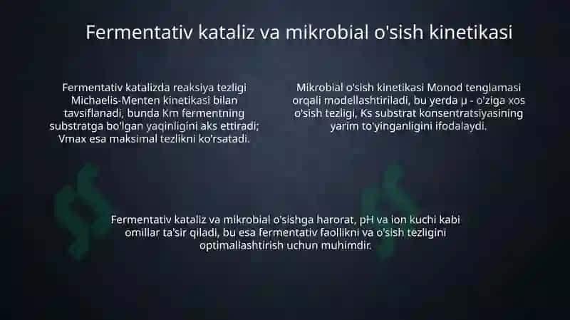 Biologik jarayonlar kinetikasi 4