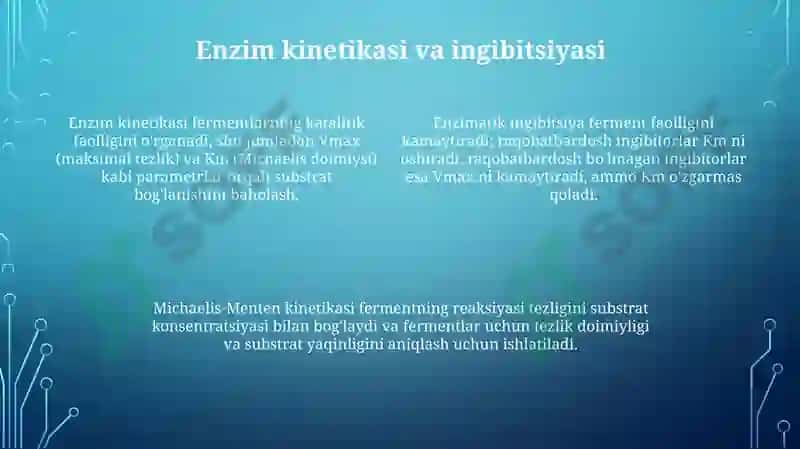 Biologik jarayonlar kinetikasi 4