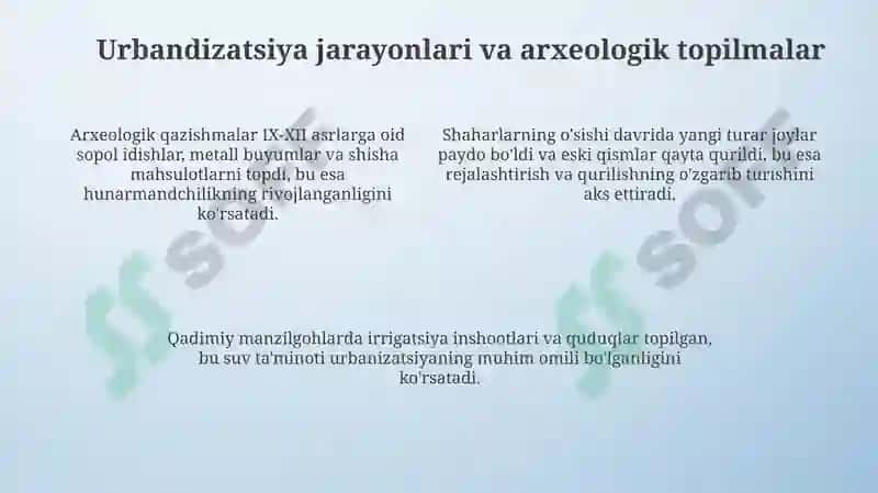 Oʻrta Osiyonigil koʻrta asrlar shaharlari 4