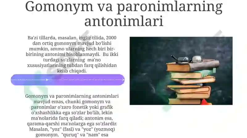Omonimlar, Paronimlar 4