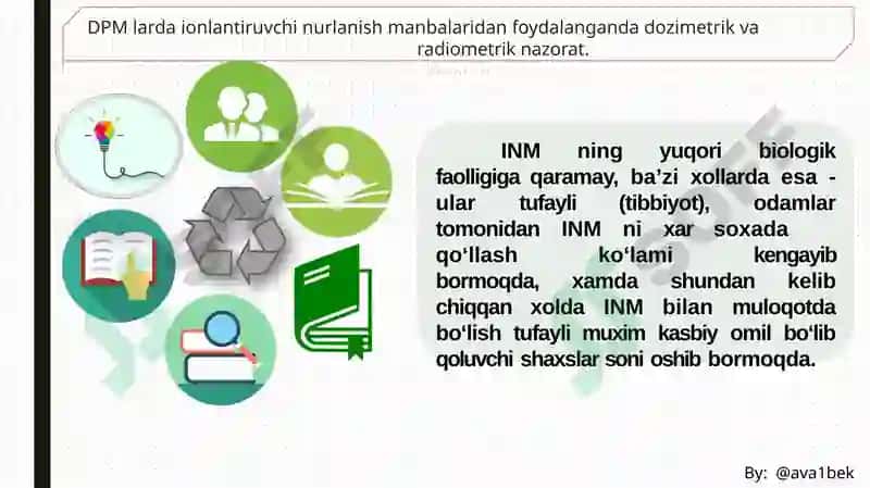 DPM LARDA IONLANTIRUVCHI NURLANISH MANBALARDAN FOYDALANGANDA DOZIMETRIK VA RADIOMETRIK NAZORAT 4
