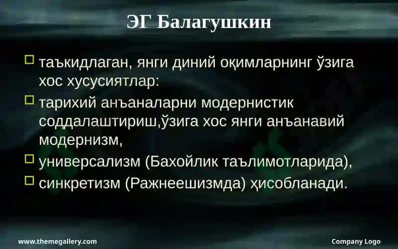 Yangidiniy harakatlarning xususiyatlari 4