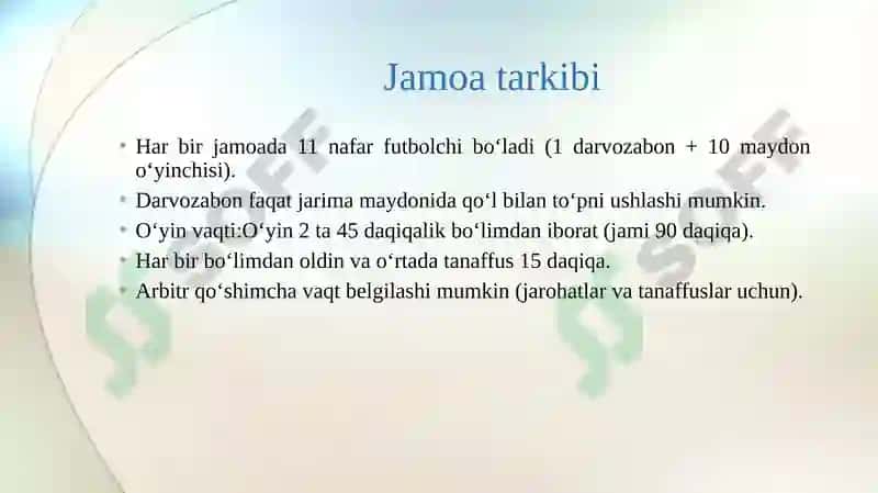 Qol to‘pi o‘yini qoidalari 4