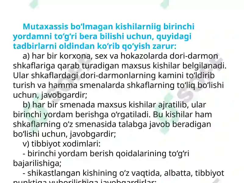 Elektr tokidan shikastlangan va boshqa baxtsiz hodisaga uchrashganlarga birinchi yordam berish qoidalari 4