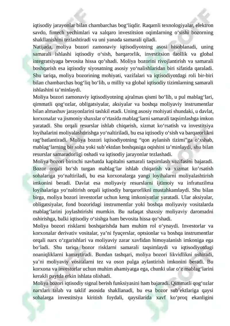 Moliya Bozorlari Rivojlanishning Tendensiyalari 4