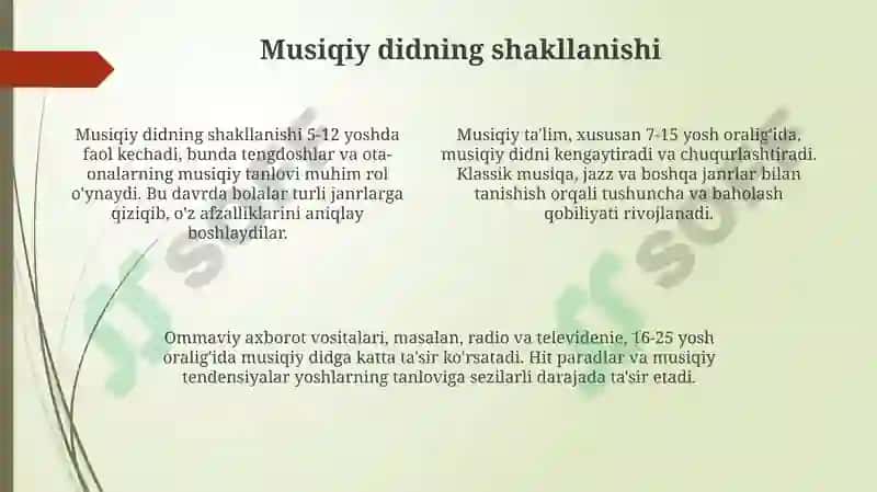 Musiqa va hissiy rivojlanish 4