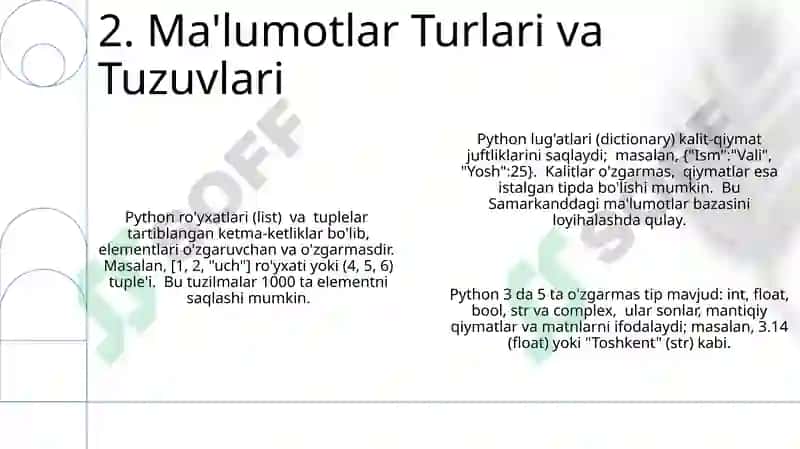 Funksiyalar va Modullar 4