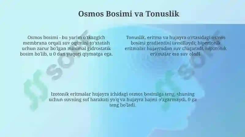 Osmos jarayoni 4