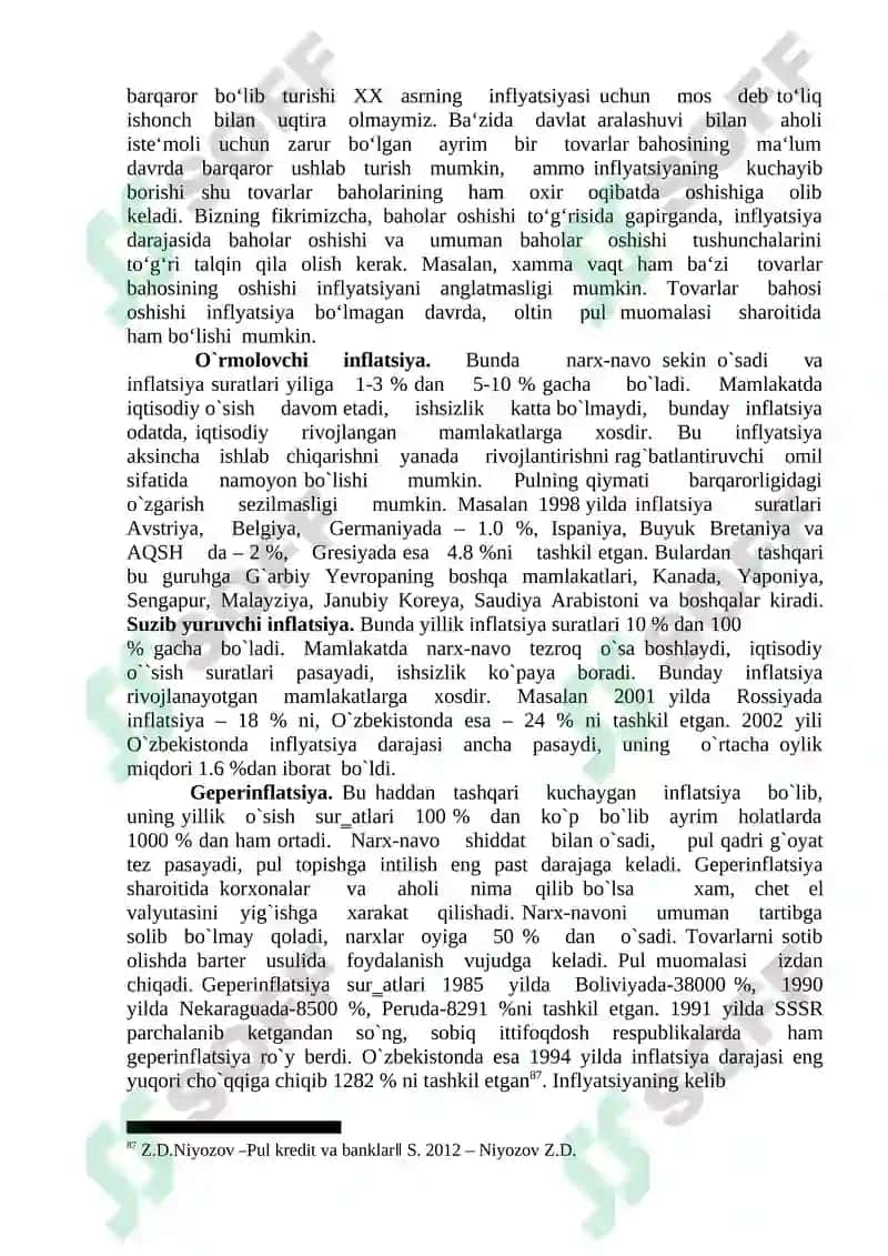 Inflyatsiya va unga qarshi kurashish yo‘llari 4