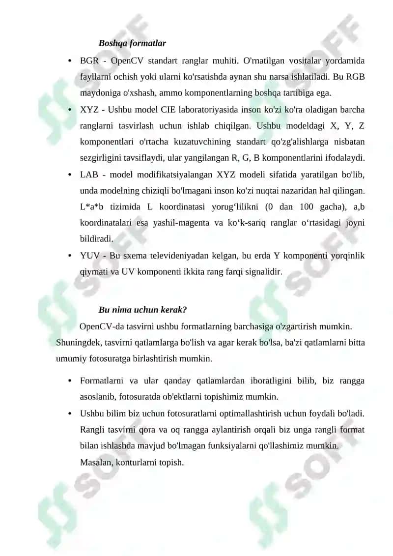 Tasvirni qayta ishlash: Rang formatlari 4
