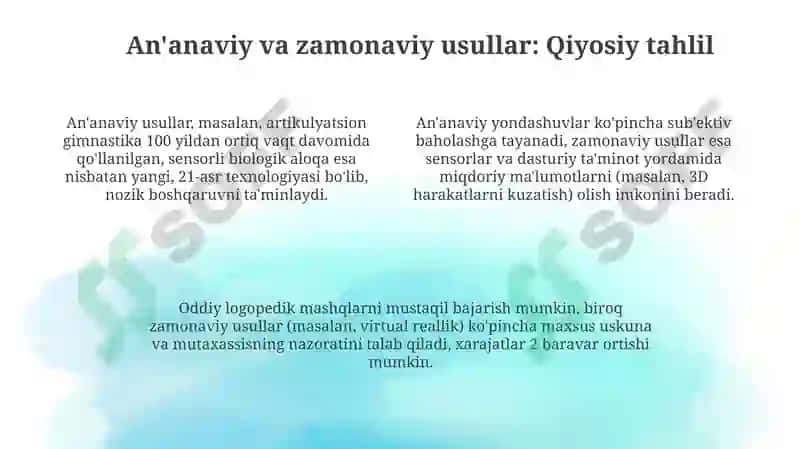 Artikulyatsion apparat va yuz mushaklari harakatchanligini rivojlantirish texnologiyalari 4