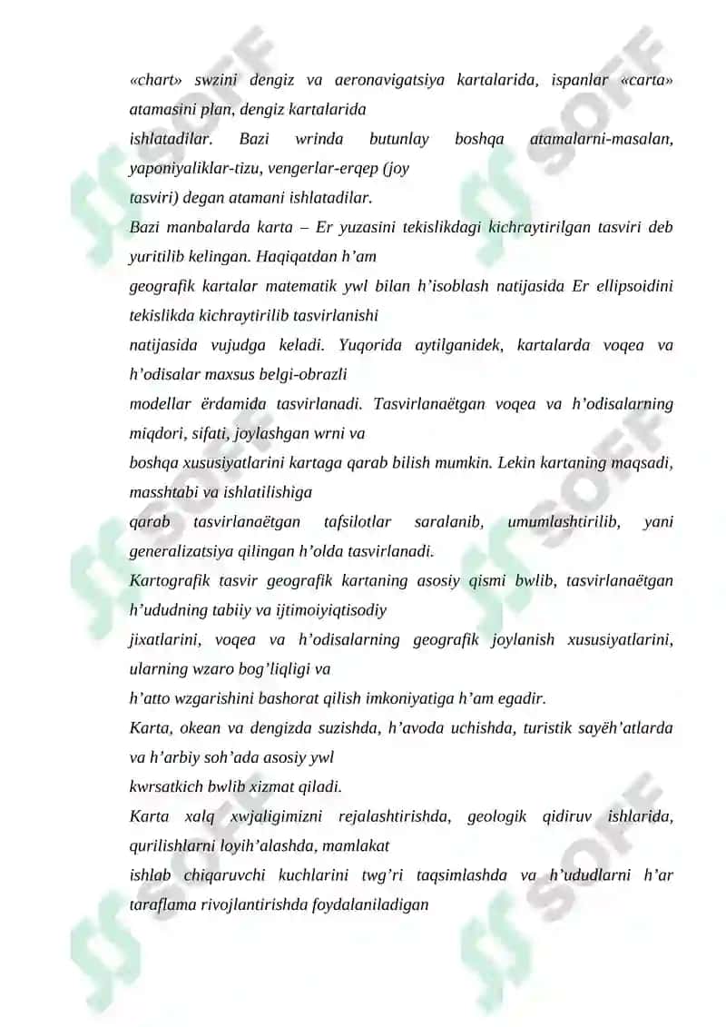 Zamonaviy kartografiyaning vujudga kelishi va rivojlanishi 4