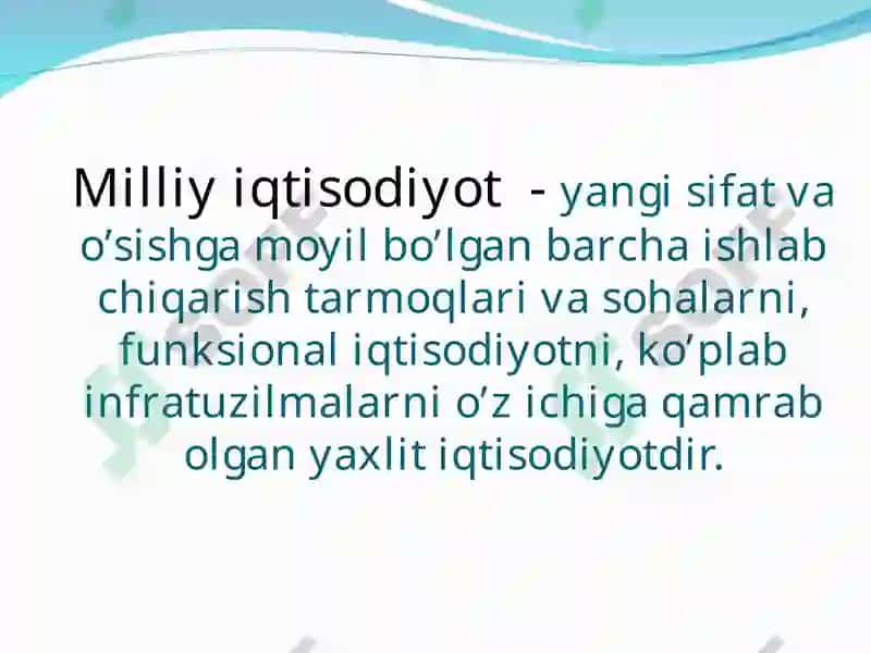 Milliy iqtisodiyot va uning makro iqtosdiyot kôrsatkichlari 4