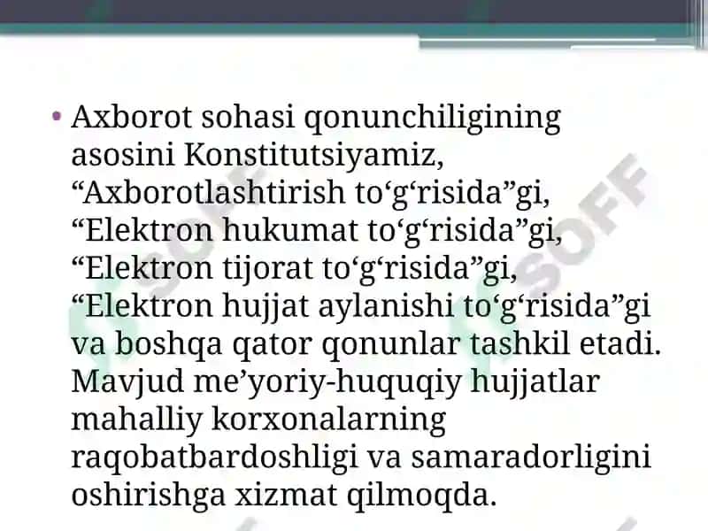 IQTISODIYOTDA AXBOROT TEXNOLOGIYALARI KOMMUNIKASIYA TEXNOLOGIYALARINI RO'LI VA AHAMIYATI 4