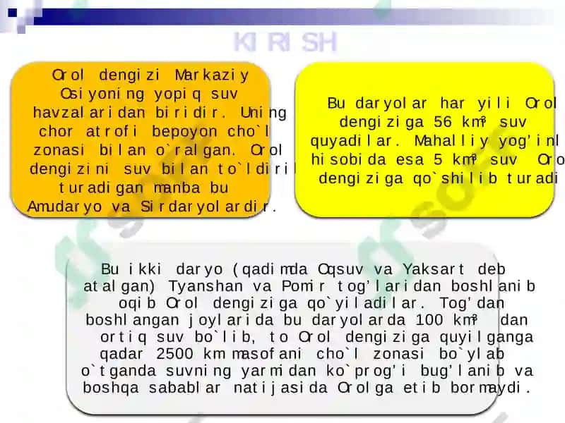 OROL BO‘YI HUDUDIDAGI EKOLOGIK MUAMMOLAR 4