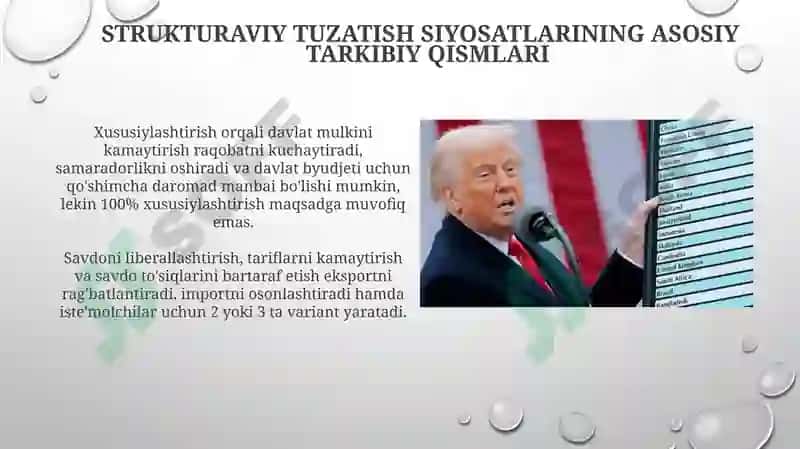 Strukturaviy tuzatish siyosati 4