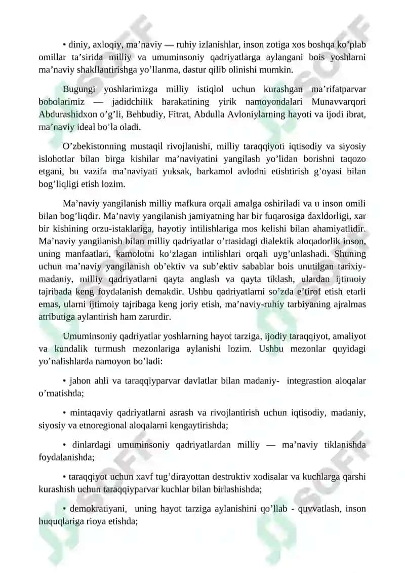 MILLIY QADRIYATLAR VA UMUMINSONIY QADRIYATLAR DIALETIKASI 4
