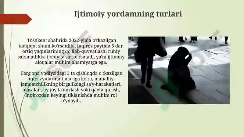 Inqirozli vaziyatlarda pisixolagik va ijtimoiy yordamning asosiy turlari 4