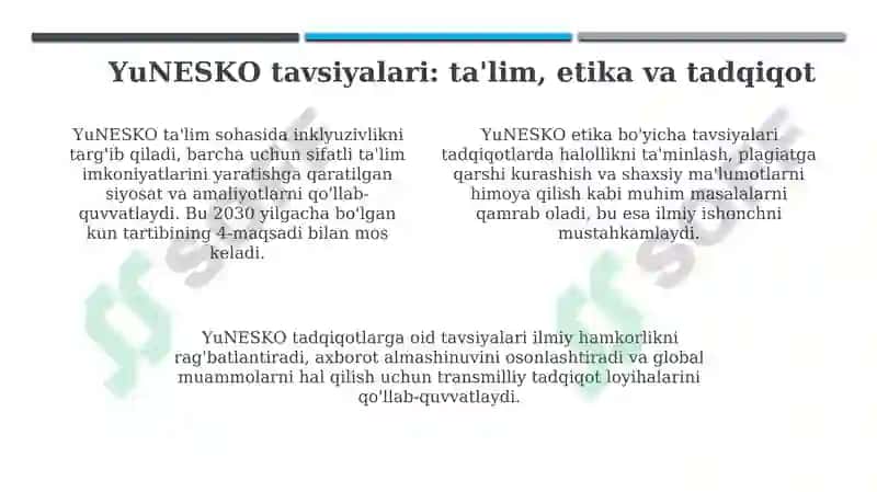 Psixologiya sohasida xalqaro standartlar va YUNESKO tavsiyalari 4