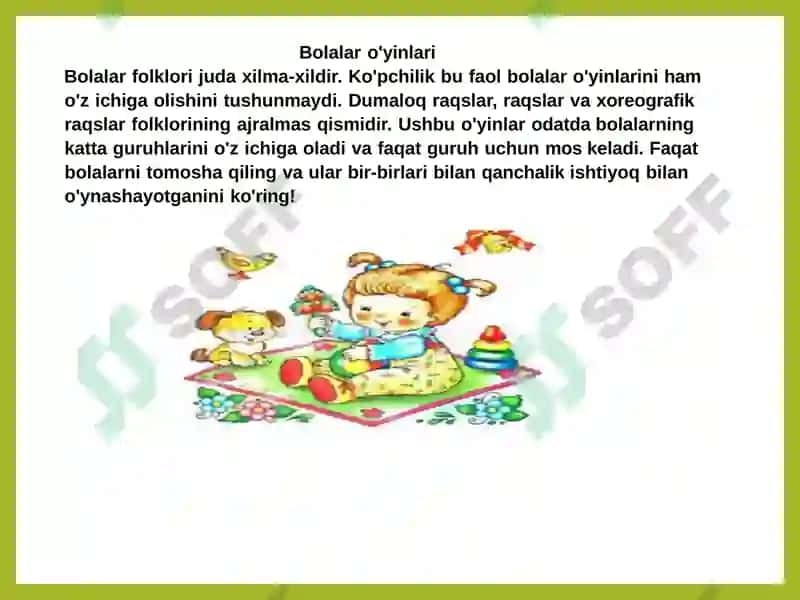 Bolalar Folklori 4
