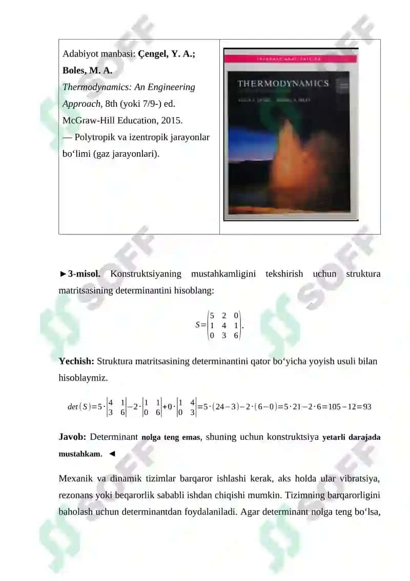 determinatni hisoblash 4