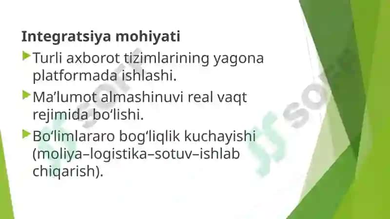 Iqtisodiyotda axborot tizimlarining o'zar integratsiyasi 4