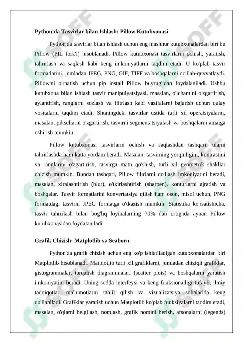 Python dasturlash tilida tasvirlar bilan ishlash va grafik chizish 4