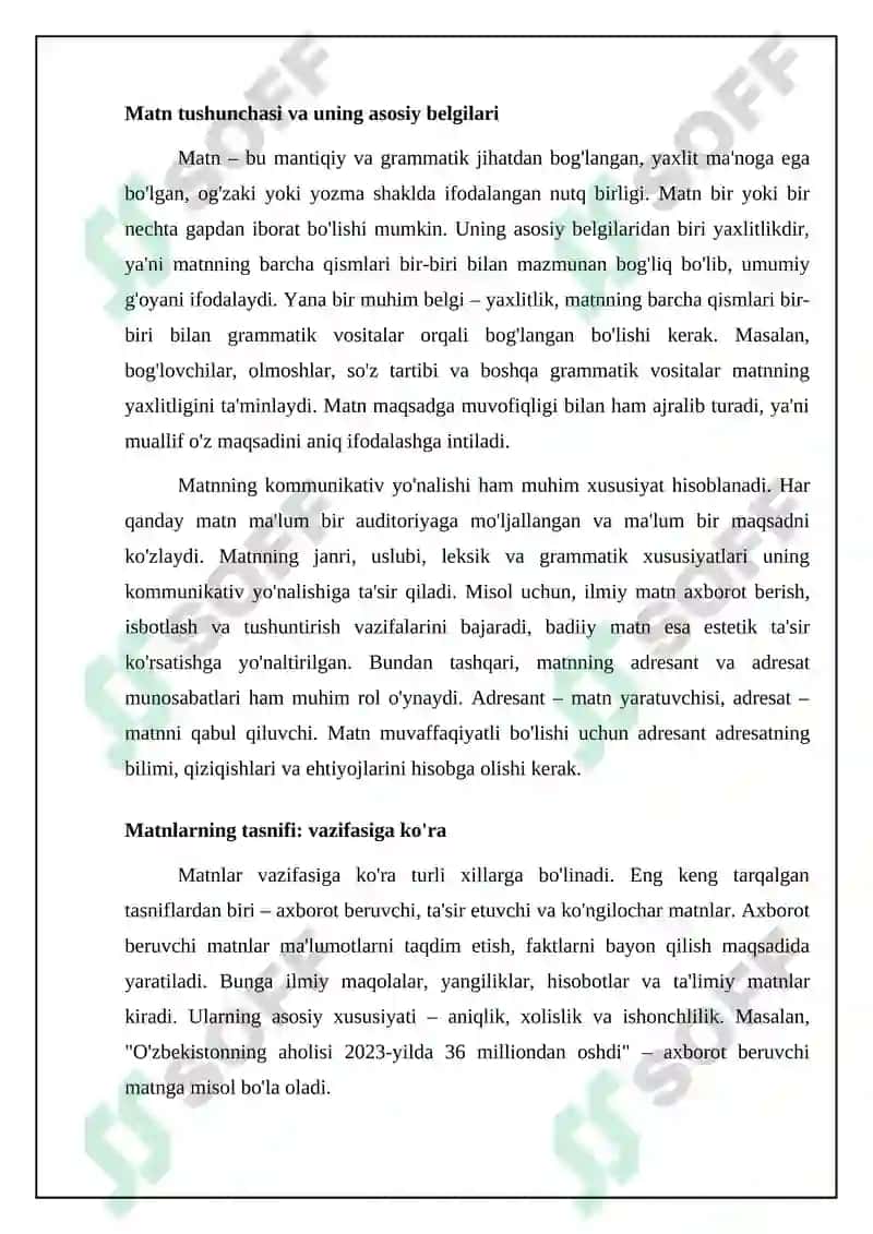 Matn va uning turlari 4