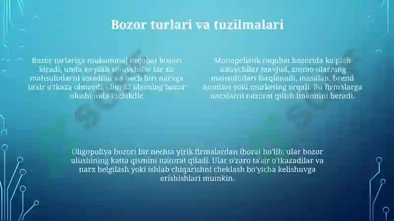 Iqtisodiyot bozor va iqtisodiyot siyosati 4