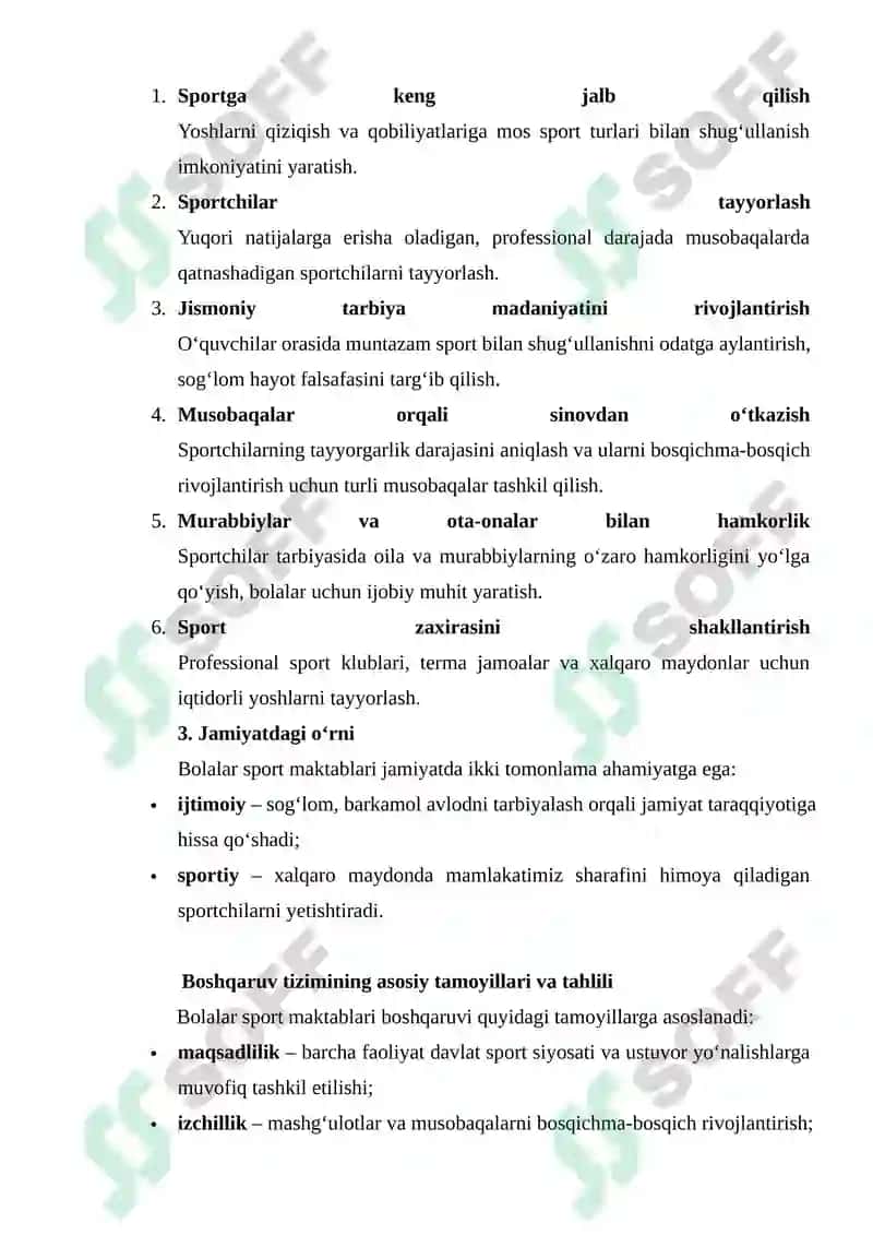 Bolalar Sport Maktabining Boshqaruv Tahlili 4