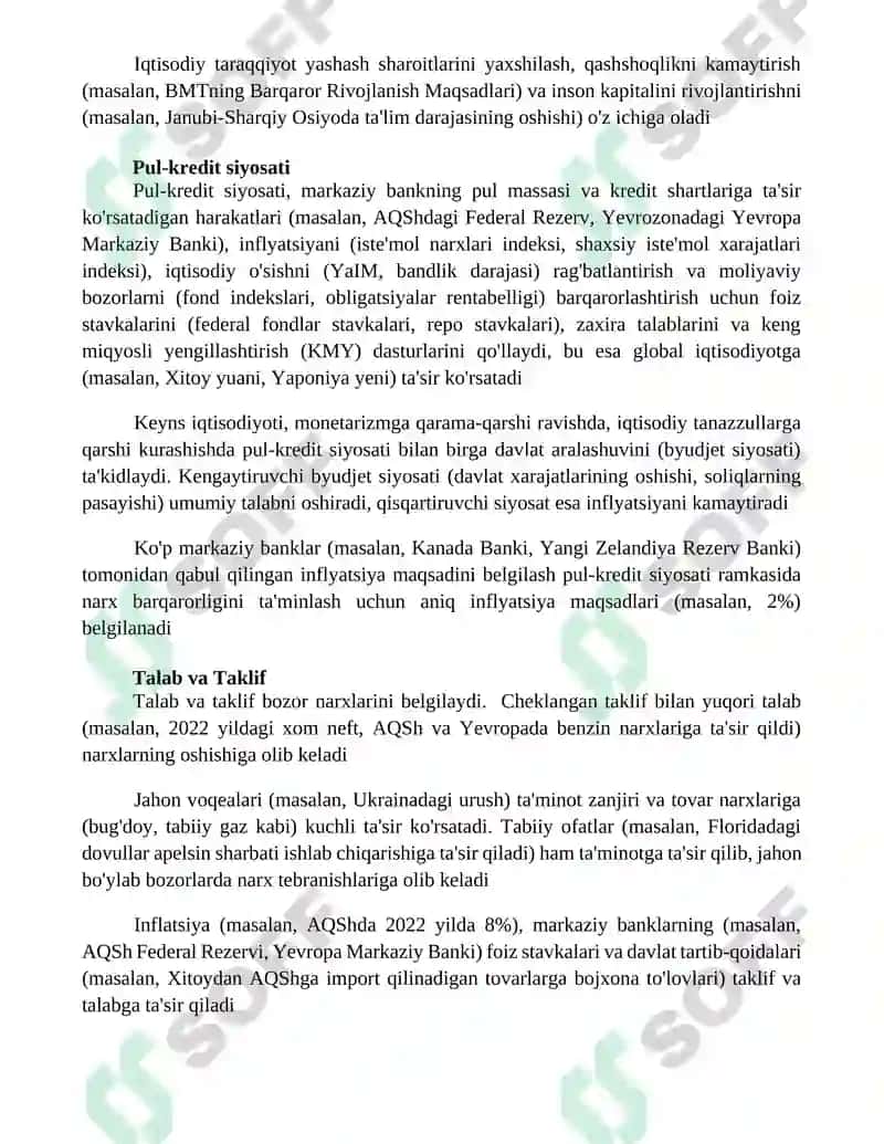 Iqtisodiyot jamiyatlarning resurslarni taqsimlash 4