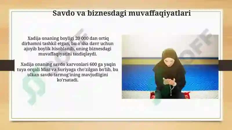 Xadicha bintu Huvaylid roziyallohu anho 4