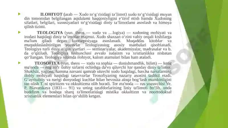 Dinshunoslik Fanining Predmeti, Maqsadi va Vazifalari 4