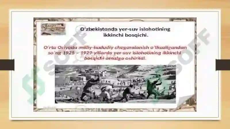 O`zbekiston dayer-suv islohatining ikkinchi bosqichi 4