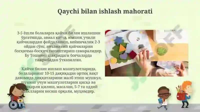 Maktabgacha yoshdagi bolalarni applikatsiya ishlariga o'rgatish 4
