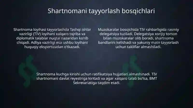 Xalqaro shartnomalar tayyorlash tartibi 4