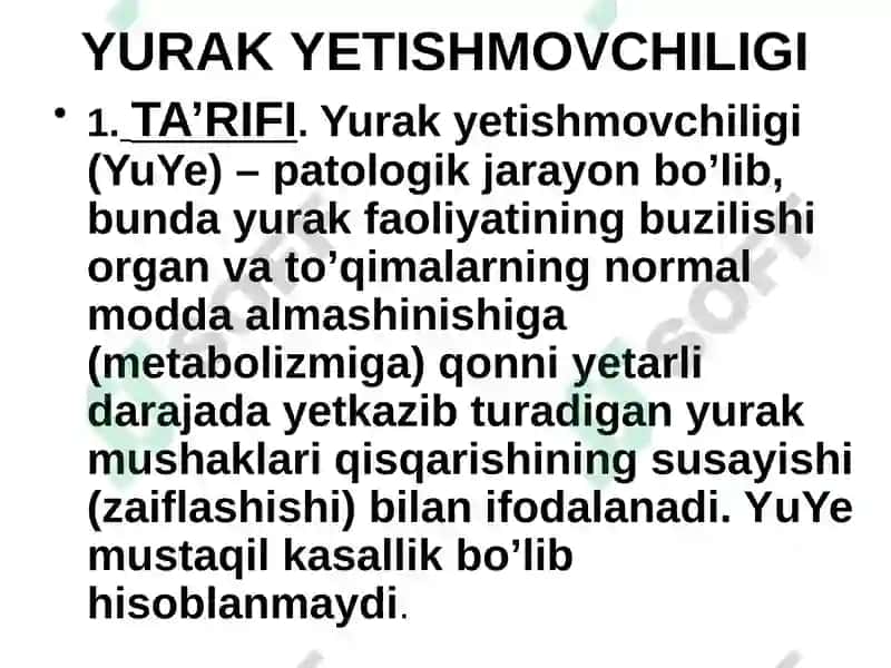 YURAK   YETISHMOVCHILIGI 4