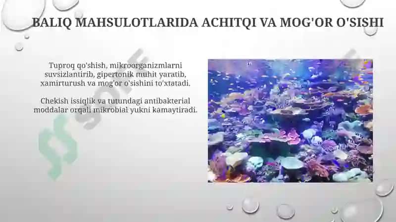 Baliq va dengiz mahsulotlari mikrobiologiyasi 4